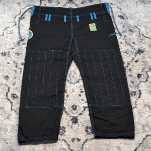 Gold BJJ Aeroweave Gi Pants A2 Black Lightweight Ripstop Jiu Jitsu BJJ